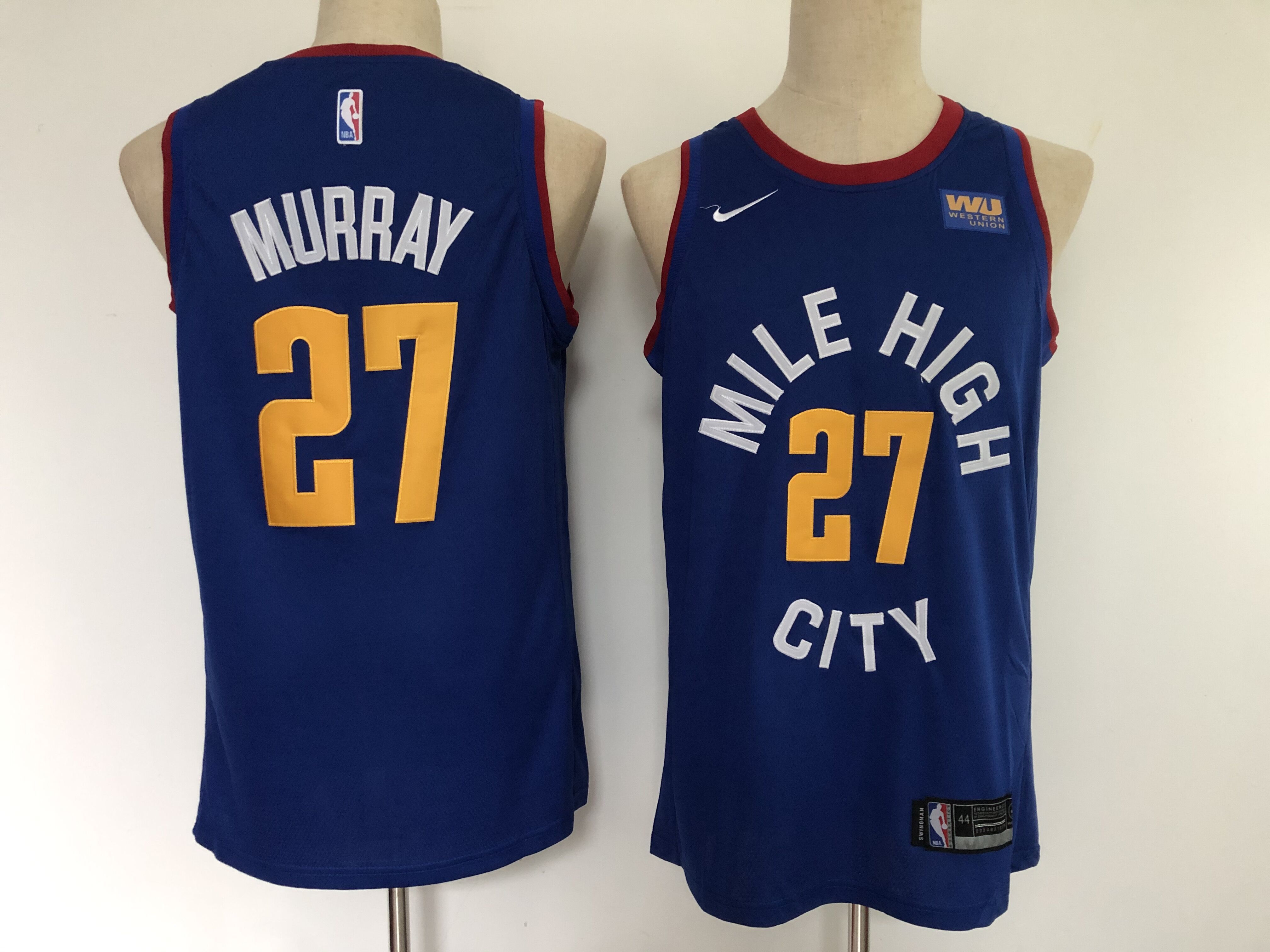 Men Denver Nuggets 27 Murray Blue Game Nike NBA Jerseys